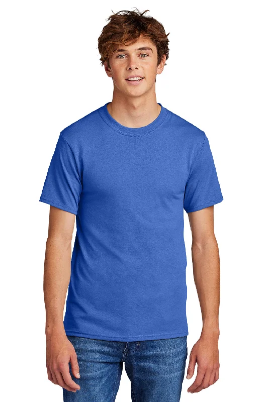 Port & Company Mens Core Short Sleeve Crewneck T-Shirt - Royal Blue