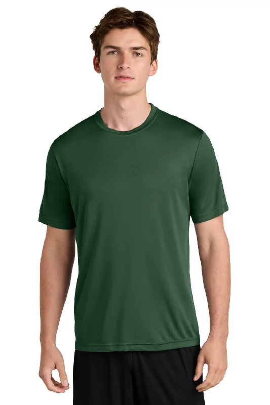 Sport-Tek Mens Competitor Moisture Wicking Short Sleeve Crewneck T-Shirt - Forest Green