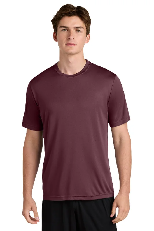 Sport-Tek Mens Competitor Moisture Wicking Short Sleeve Crewneck T-Shirt - Maroon