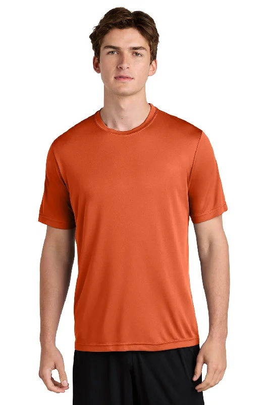 Sport-Tek Mens Competitor Moisture Wicking Short Sleeve Crewneck T-Shirt - Deep Orange