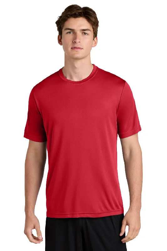 Sport-Tek Mens Competitor Moisture Wicking Short Sleeve Crewneck T-Shirt - True Red