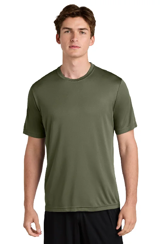 Sport-Tek Mens Competitor Moisture Wicking Short Sleeve Crewneck T-Shirt - Olive Drab Green