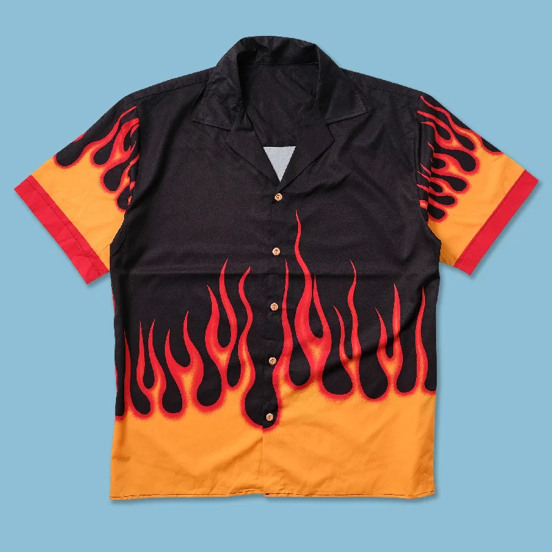 Y2K Flames Shirt XLarge