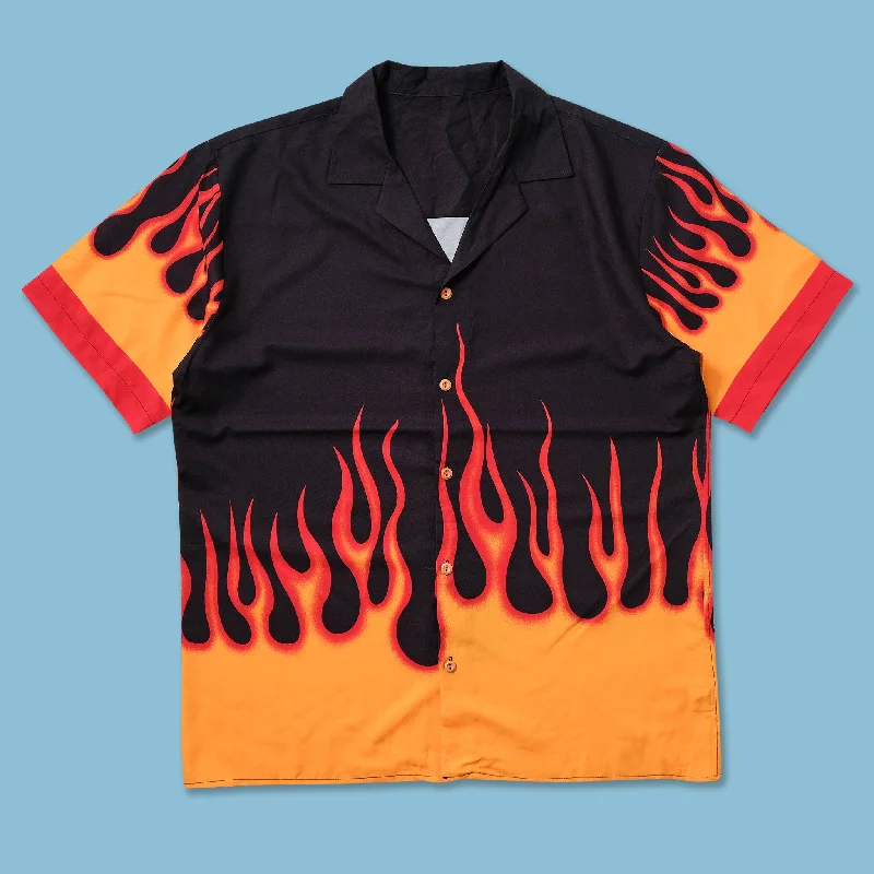 Y2K Flames Shirt XLarge