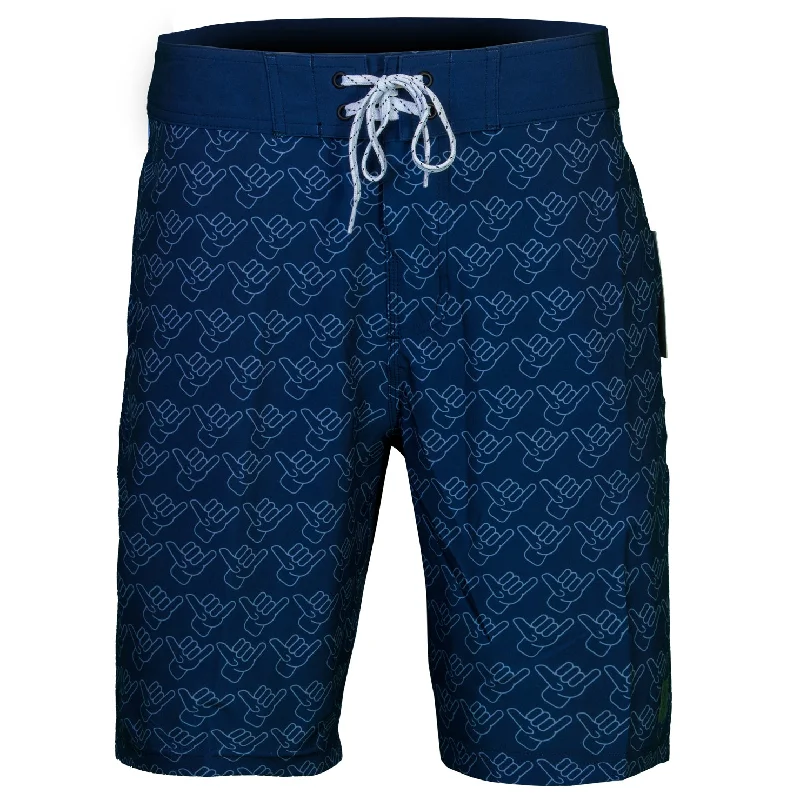 Allover Shaka Boardshorts With Side Pockets