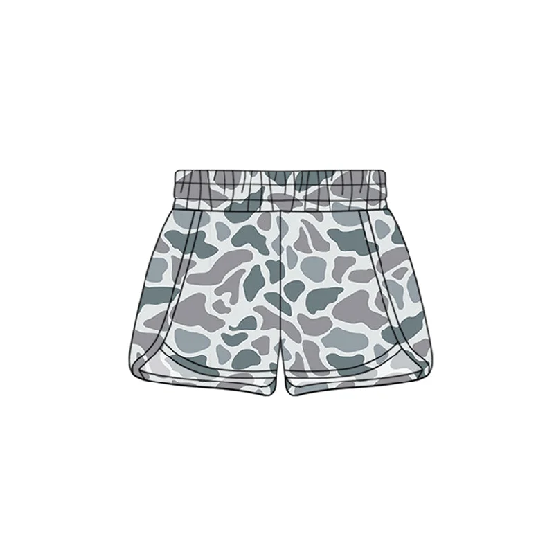 Preorder SS0361 NO MOQ grey camouflage shorts