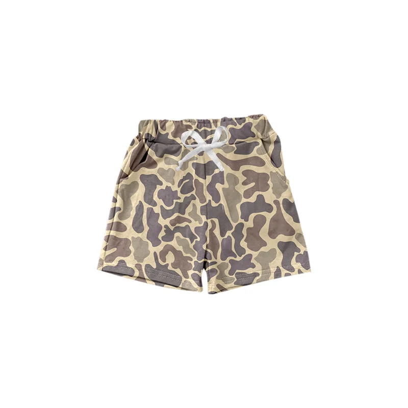 Preorder SS0372 Camo light brown shorts for boys