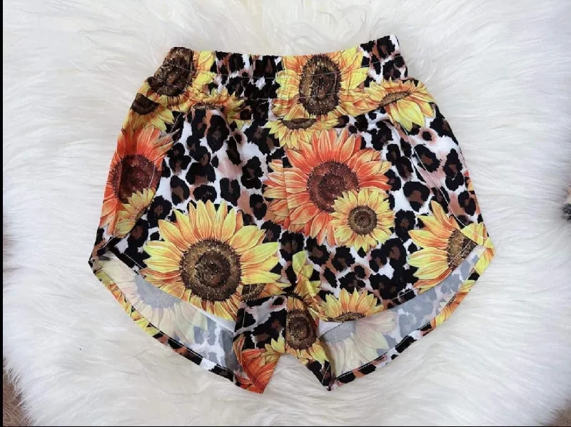 Preorder SS0381 Sunflower leopard print shorts