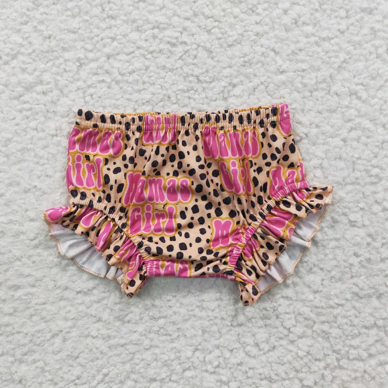 SS0081   Pink Mama Leopard Girls Bummies Shorts