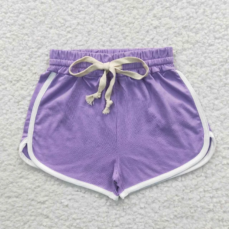 SS0097 Purple Girls Shorts Pants