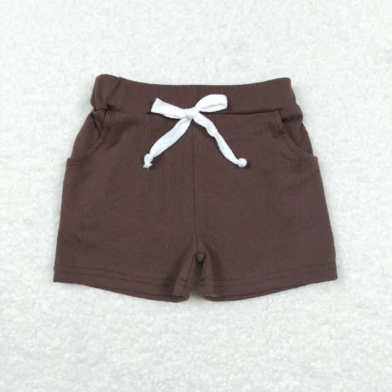 SS0134  Brown   Boys Shorts Pants