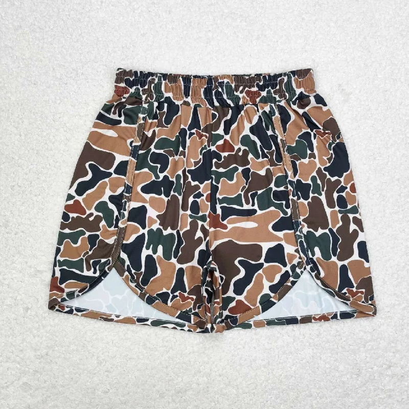 SS0355 Adult female camo beige shorts high quality kids clothing wholesale